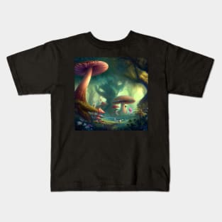 Mushroom Phantasy . Kids T-Shirt